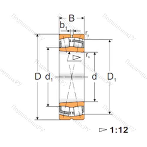 Подшипник роликовый радиальный самоцентрирующийся 22318 KW 33
