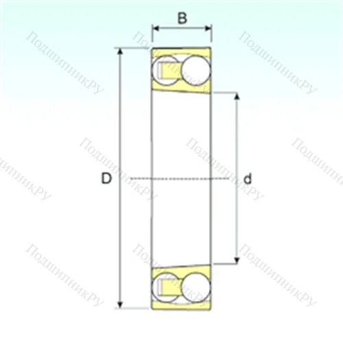Подшипник шариковый радиальный самоцентрирующийся 1212 KTN 9