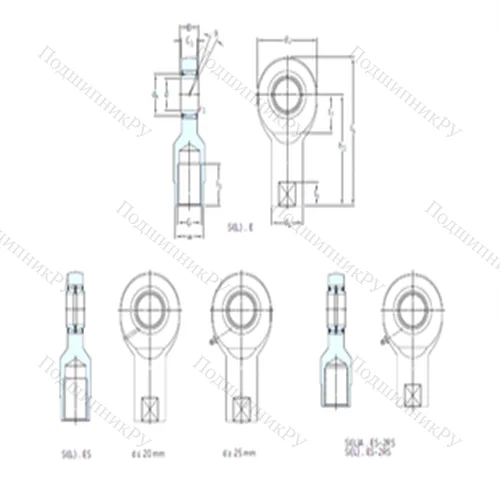 Подшипник скольжения сферический SIA 80ES-2RS от производителя  SKF