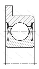 Подшипник  3880900 размер 10x22x10