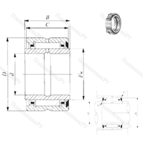 Подшипник игольчатый радиальный