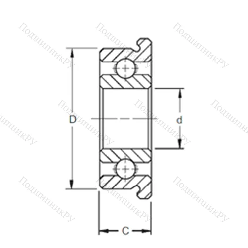 Подшипник шариковый радиальный F 61806