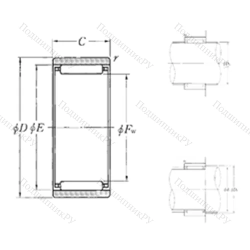 Подшипник игольчатый радиальный RNAO-45?55?17