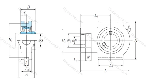 Подшипниковый узел UCT 205 J в Набережных Челнах