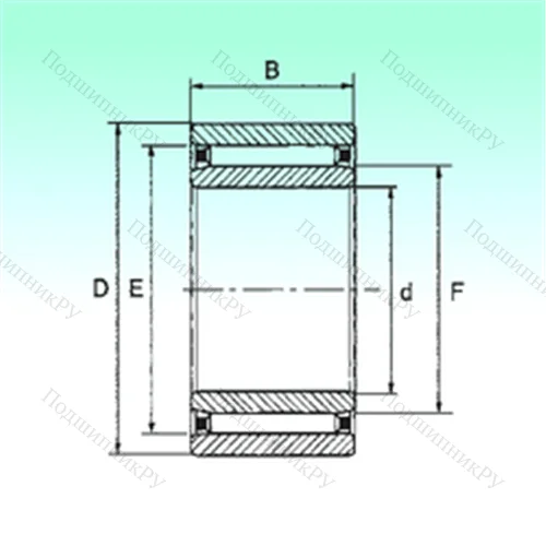 Подшипник игольчатый радиальный NAO 12x28x12