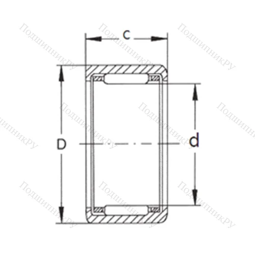 Подшипник игольчатый радиальный HK 3224