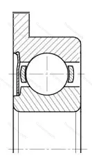 Модификация подшипника 5-3860083 размер 3x7/8,1x3/0,8 от производителя  ГПЗ-5