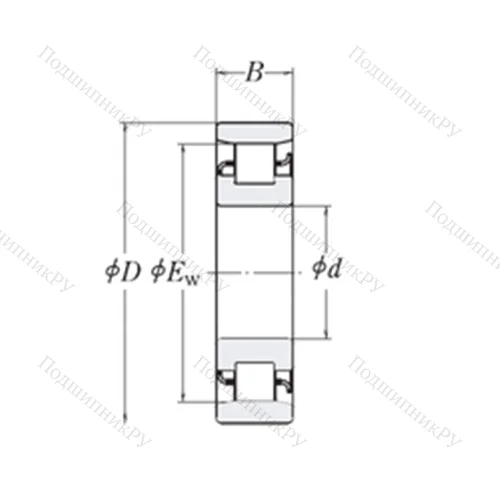 Подшипник роликовый радиальный XLRJ 5.1/4