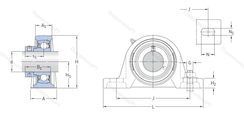 Подшипниковый узел SY 45 FM в Набережных Челнах
