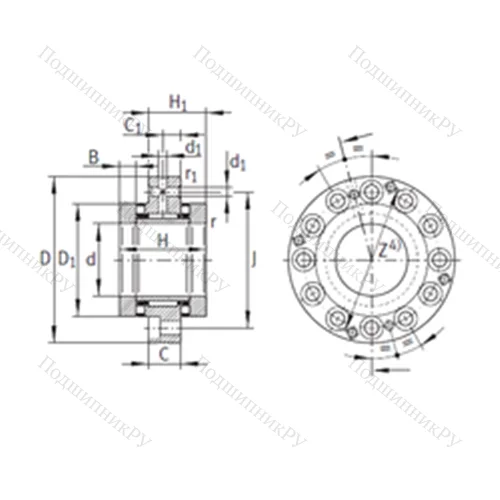 Подшипник комбинированный