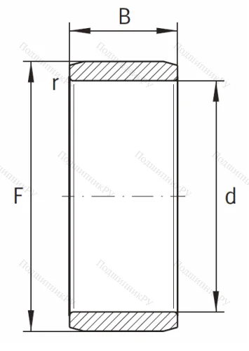 Игольчатый подшипник внутреннее кольцо IR 20x24x20 XL от производителя  INA
