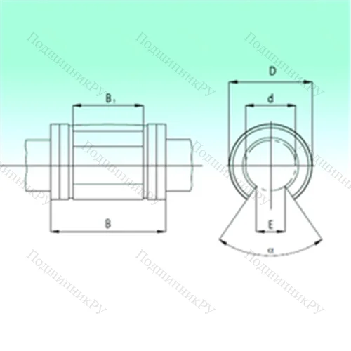Подшипник шариковый линейный KNO 50100-PP